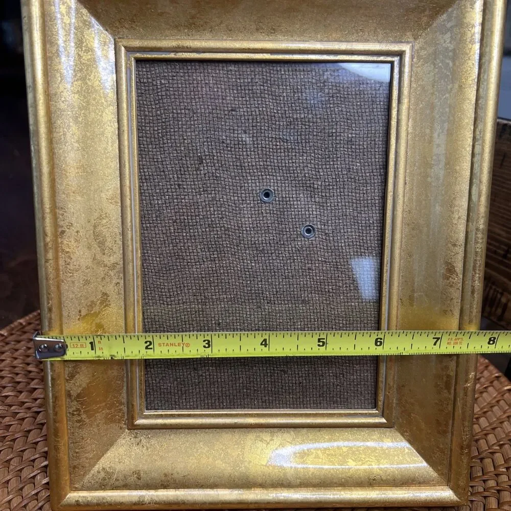 Gold wood picture frame 5X7